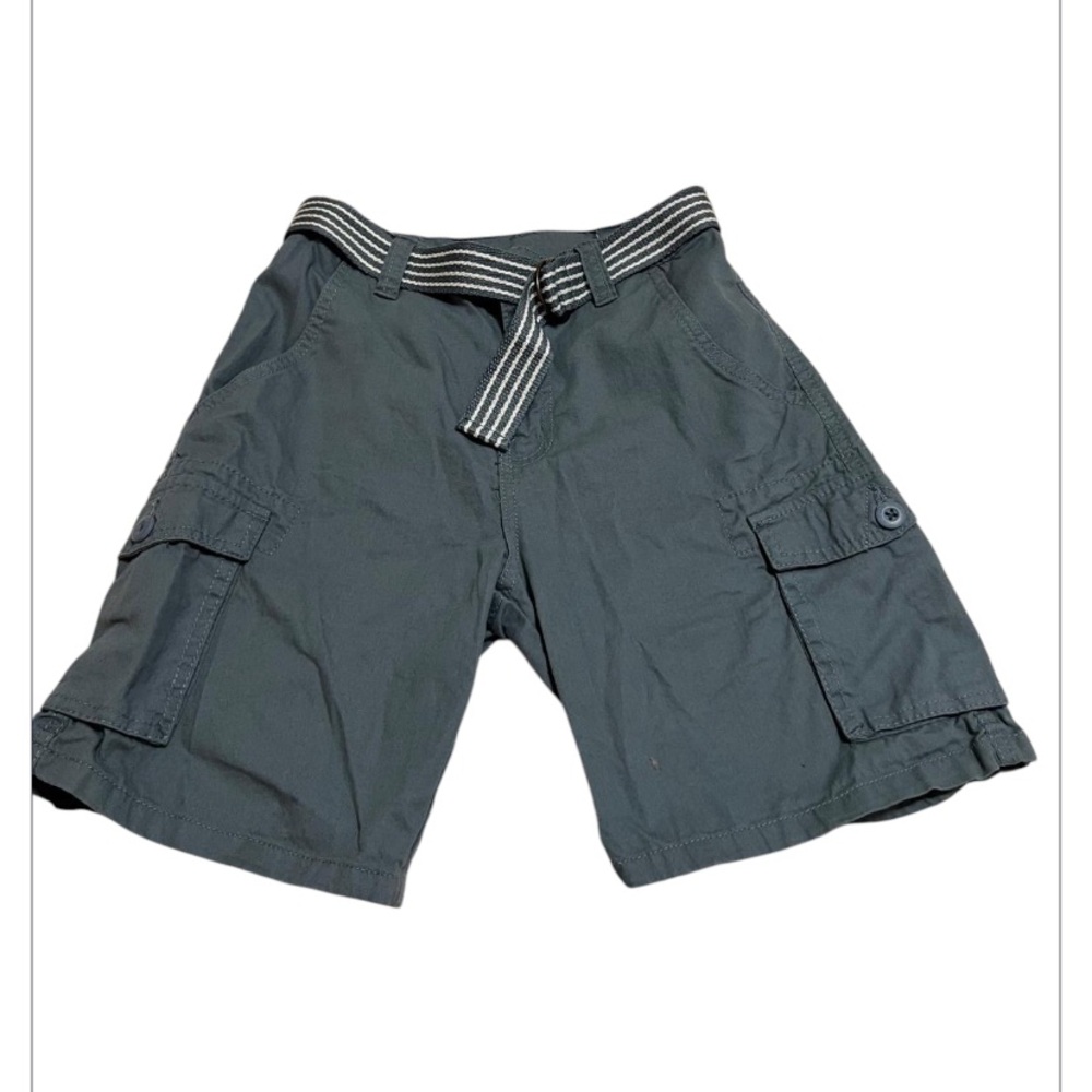 (5) Ring Of Fire Navy blue cargo shorts with adjustable waistband